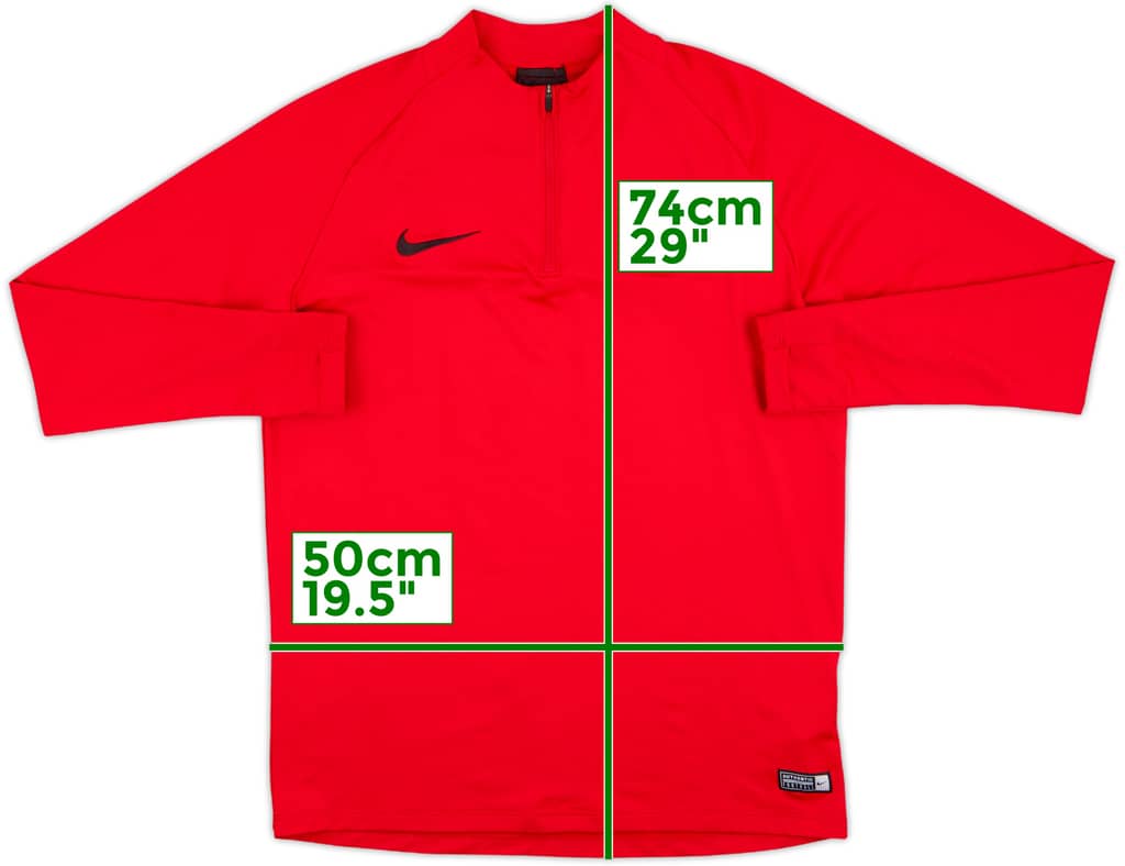 2019-20 Paris Saint-Germain Nike 1/4 Zip Drill Top - 8/10 - (L)