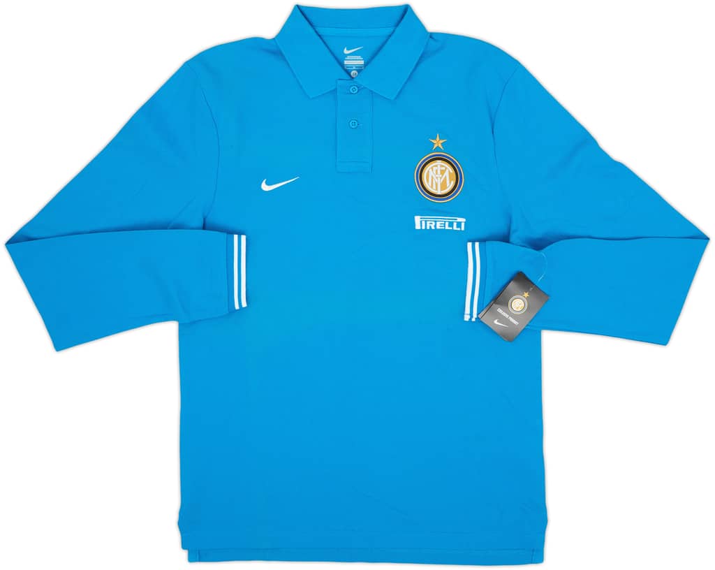 Camiseta polo de manga larga Nike del Inter Milan 2011-12 (M)