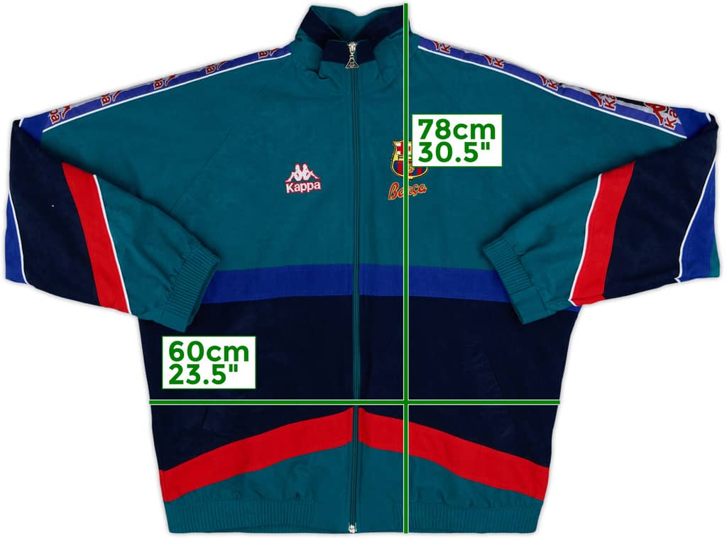 1995-96 Barcelona Kappa Track Jacket - 10/10 - (L)