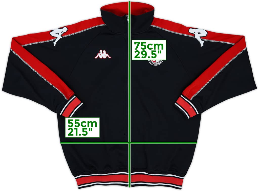2000-01 Feyenoord Kappa Track Jacket - 9/10 - (L)
