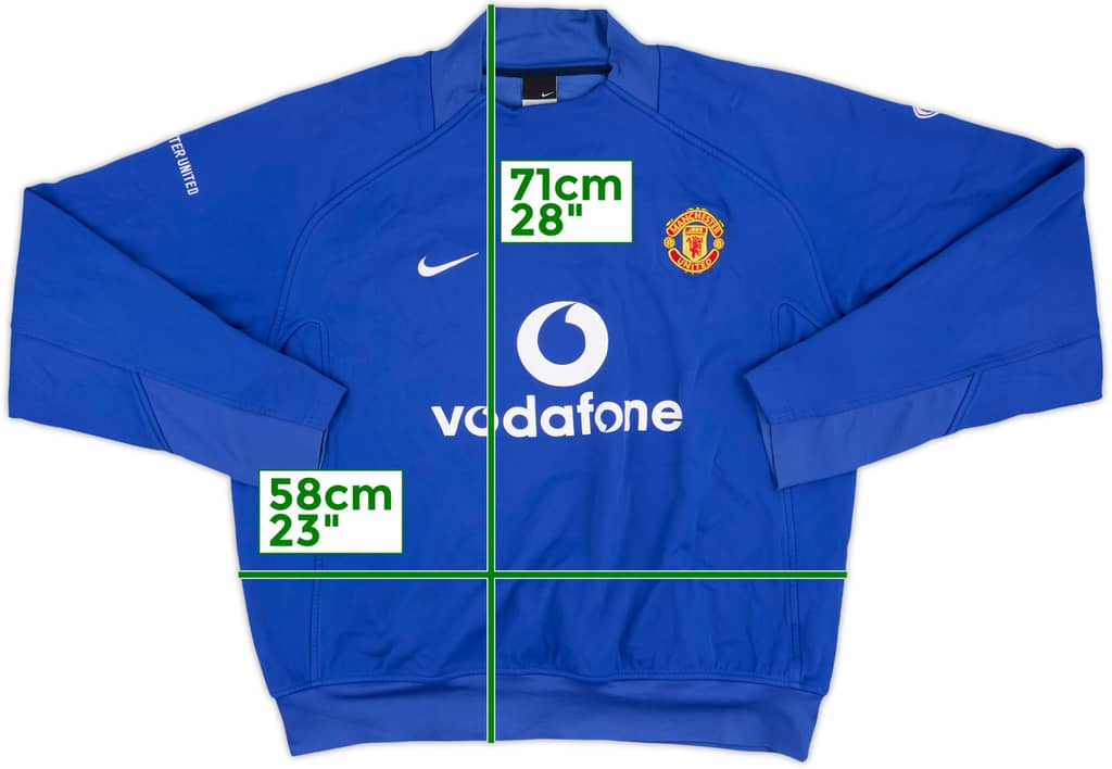 2005-06 Manchester United Nike Drill Top - 9/10 - (XL)