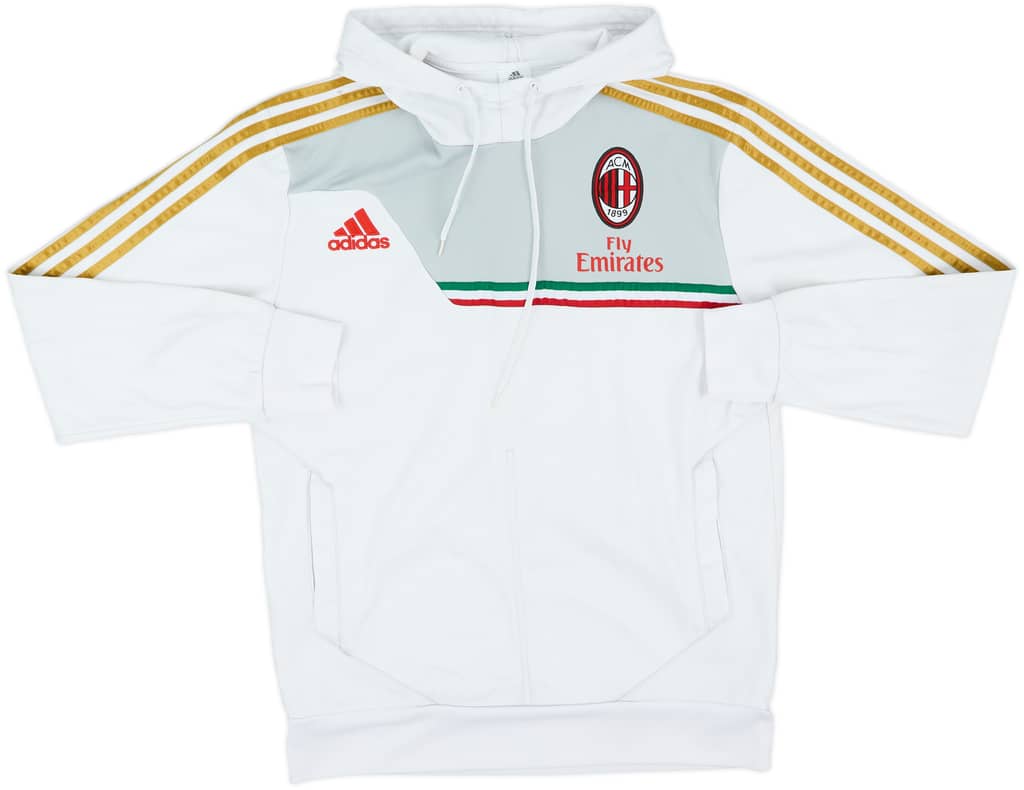 2013-14 AC Milan adidas Hooded Top - 8/10 - (M/L)