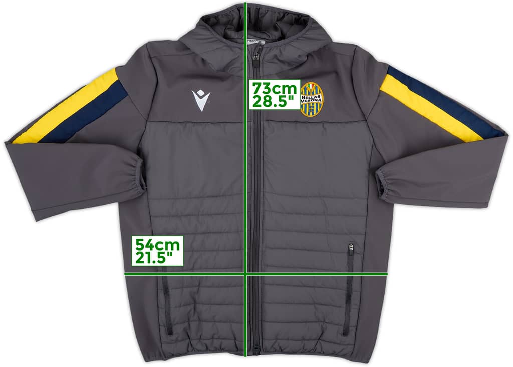 2019-20 Hellas Verona Macron Padded Bench Coat - 9/10 - (L)