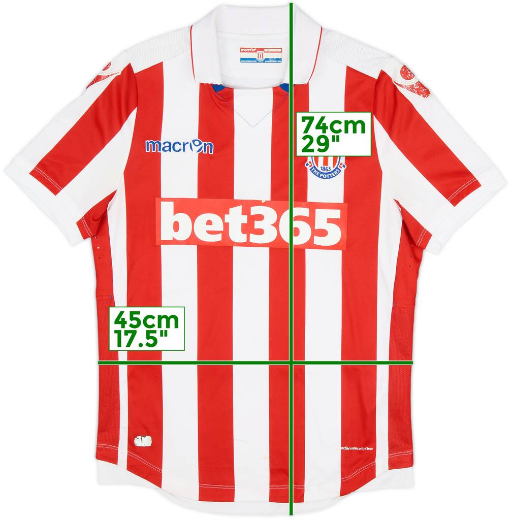 2016-17 Stoke City Home Shirt - 5/10 - (S)