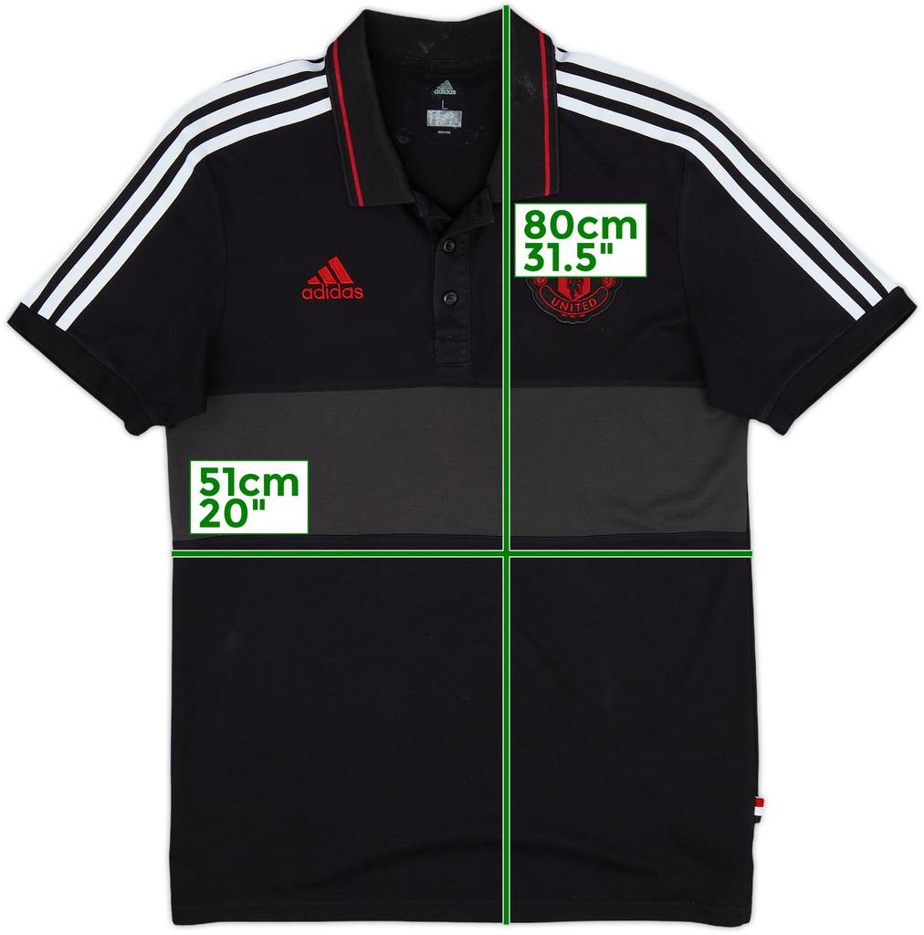 2018-19 Manchester United adidas Polo Shirt - 8/10 - (L)