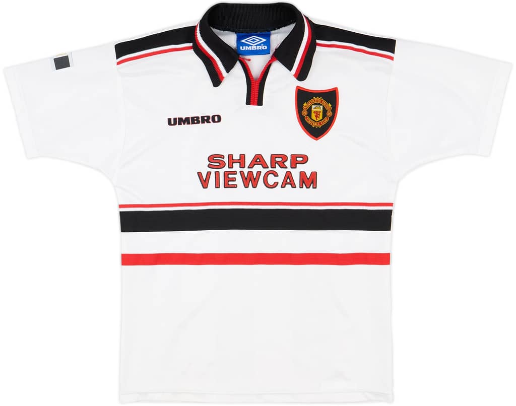 1997-99 Manchester United Away Shirt - 8/10 - (M.Boys)