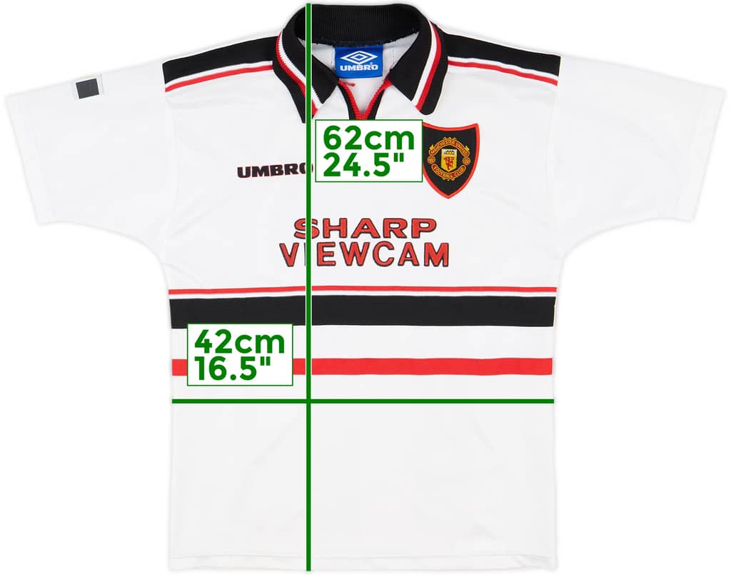 1997-99 Manchester United Away Shirt - 8/10 - (M.Boys)