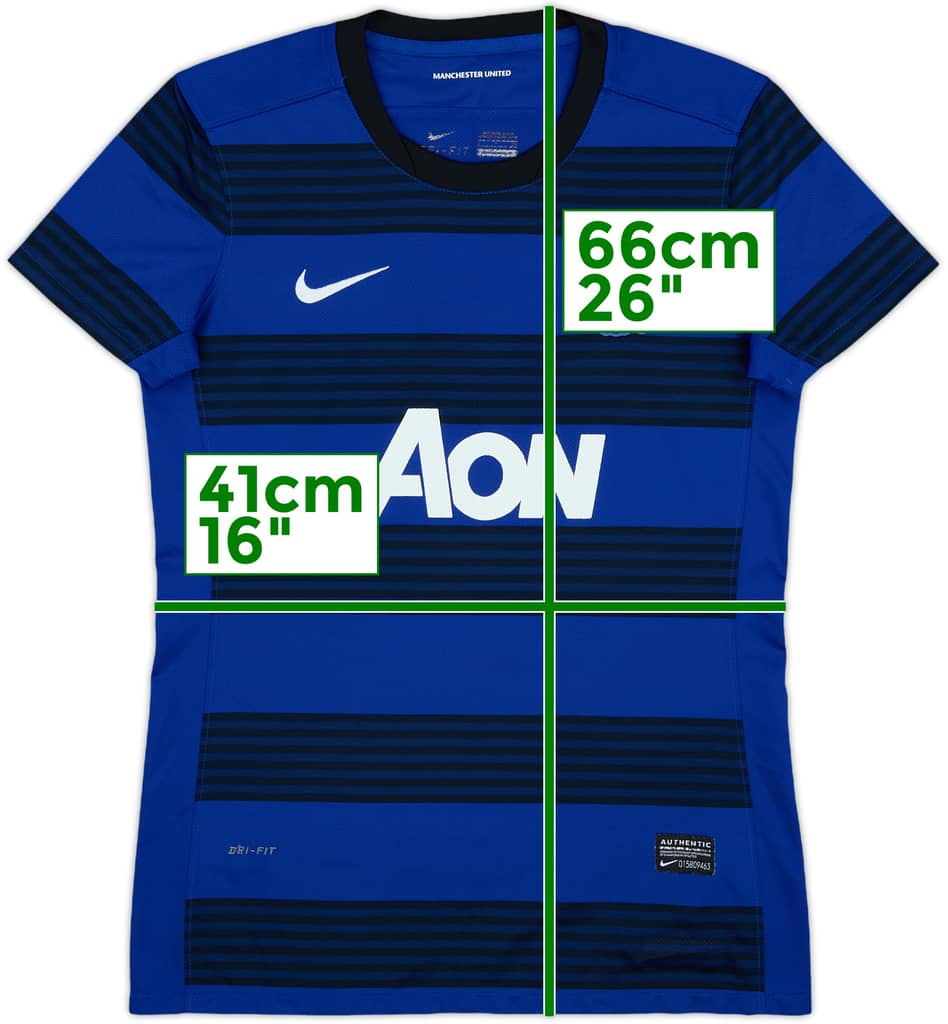 2011-13 Manchester United Away Shirt - 7/10 - (Women's S)