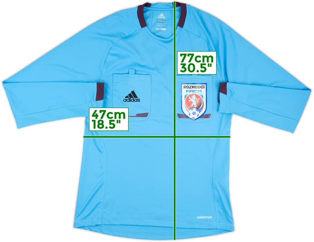 2012-13 Czech Republic adidas Referee L/S Shirt - 10/10 - (M)