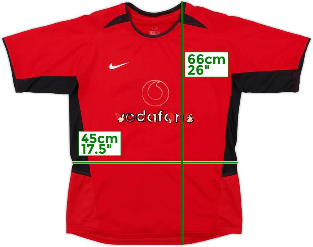 2002-04 Manchester United Home Shirt - 4/10 - (L.Boys)