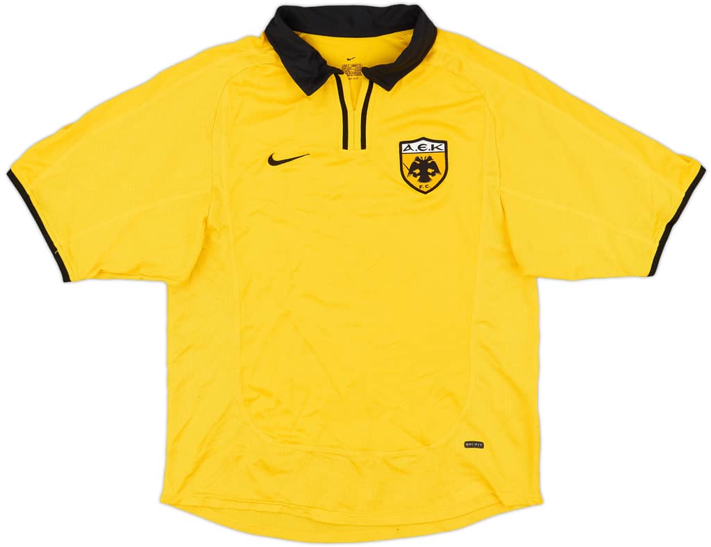 2000-02 AEK Athens Home Shirt - 8/10 - (S)