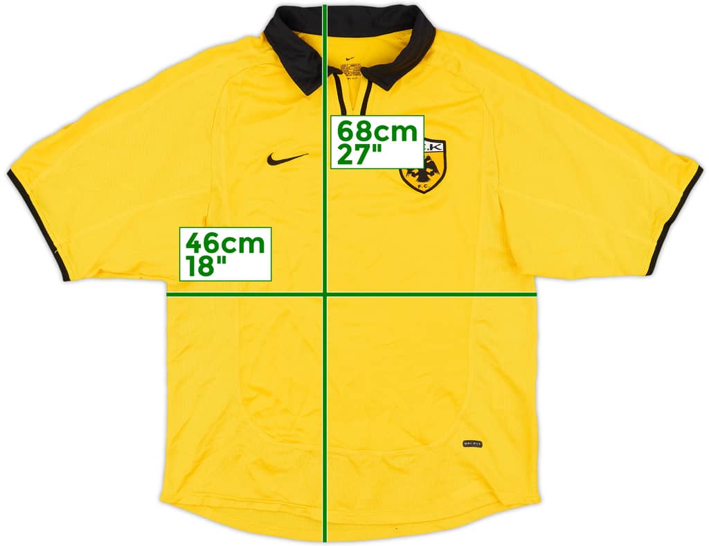 2000-02 AEK Athens Home Shirt - 8/10 - (S)