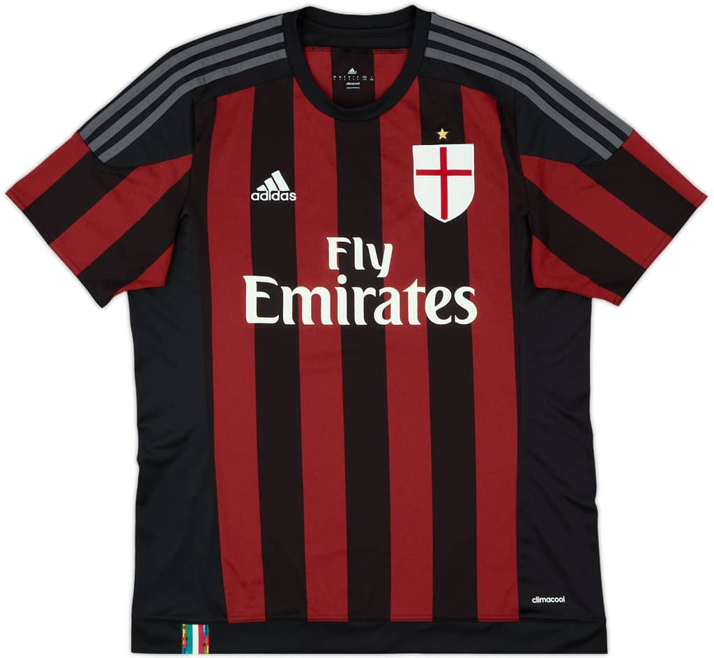 2015-16 AC Milan Home Shirt - 9/10 - (L)