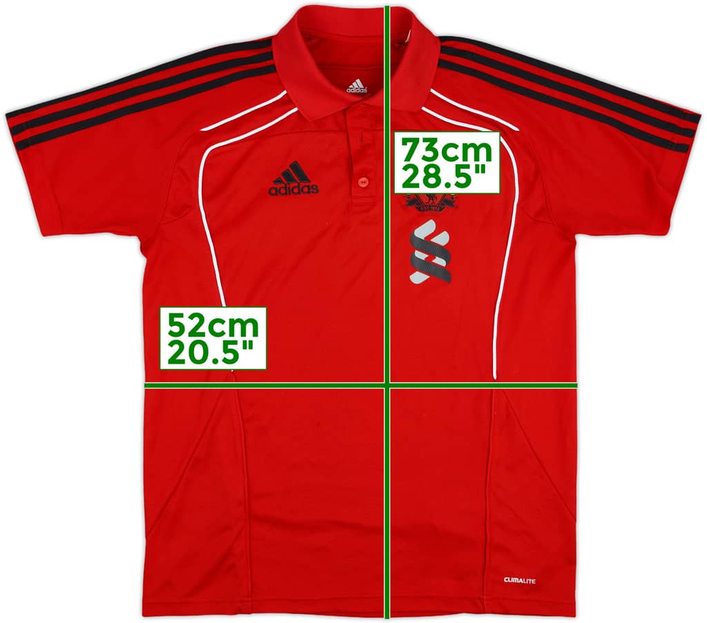 2010-11 Liverpool adidas Polo Shirt - 6/10 - (M)