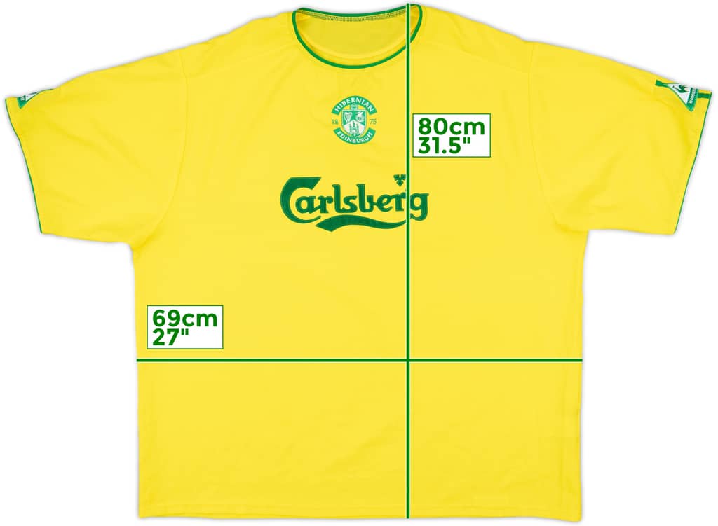 2003-04 Hibernian Away Shirt - 9/10 - (XXL)