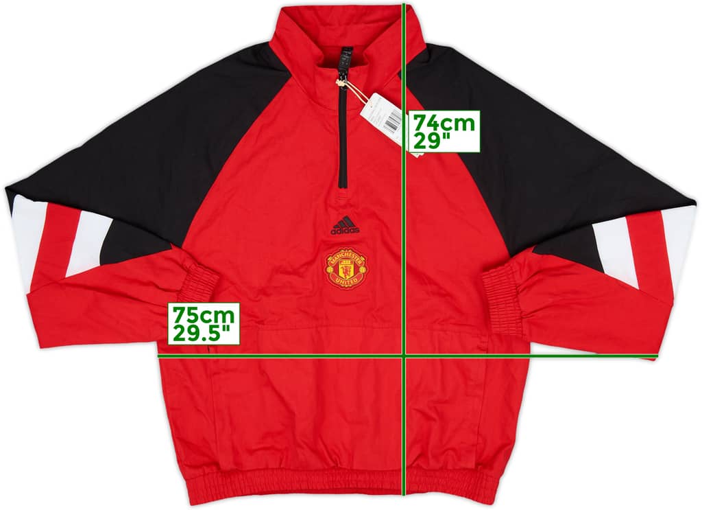 2022-23 Manchester United adidas Icon 1/4 Zip Jacket (M)