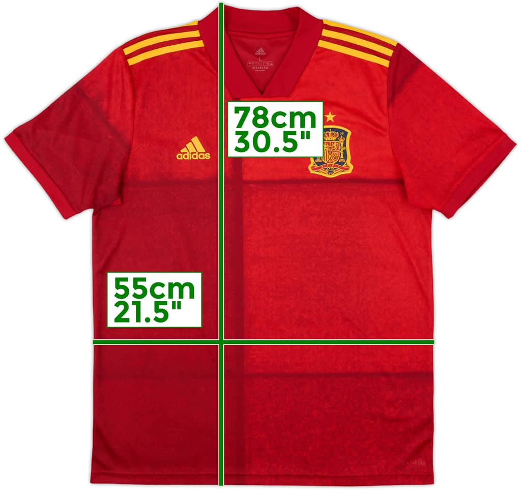 2020-21 Spain Home Shirt - 10/10 - (L)