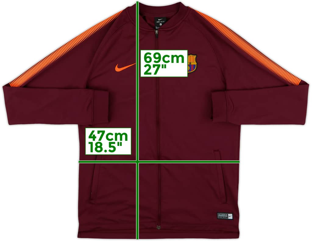 2017-18 Barcelona Nike Track Jacket - 8/10 - (XL.Boys)
