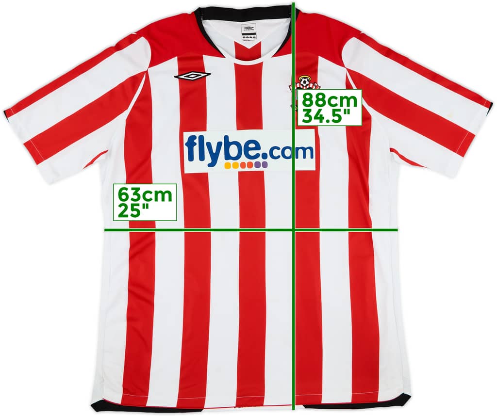 2008-10 Southampton Home Shirt - 7/10 - (3XL)