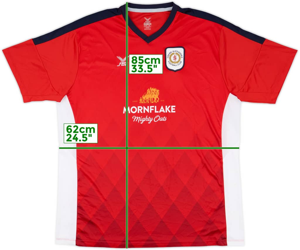 2017-18 Crewe Alexandra Home Shirt - 8/10 - (5XL)