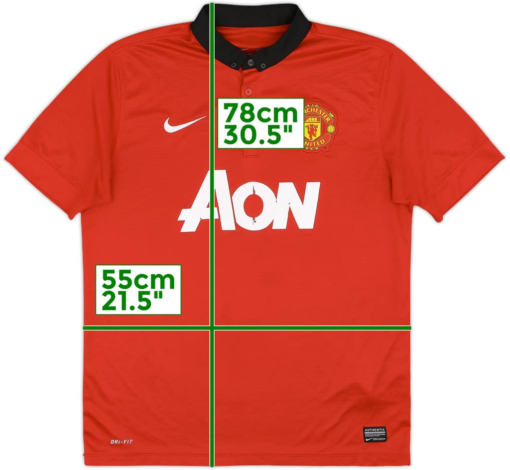 2013-14 Manchester United Home Shirt - 5/10 - (L)