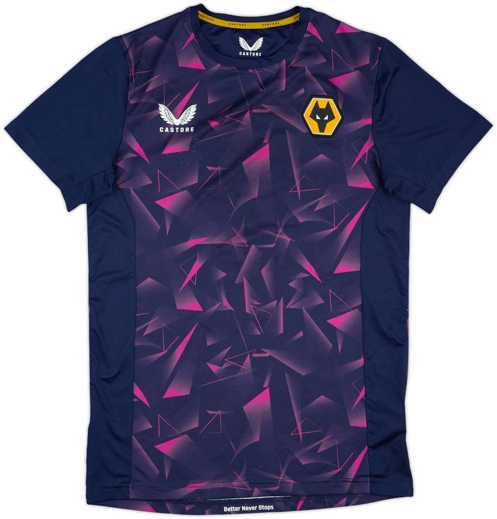 2022-23 Wolves Castore Pre-Match Training Shirt - 7/10 - (XS)
