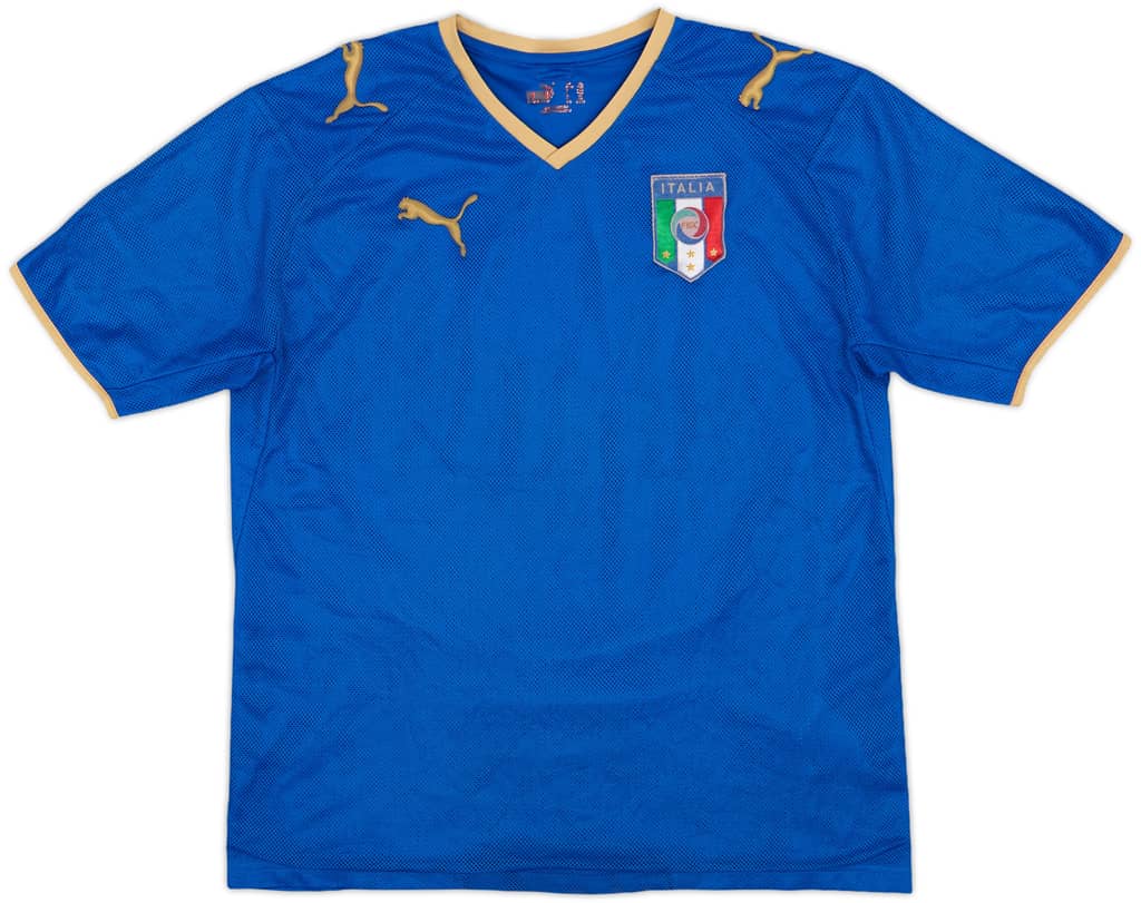 2007-08 Italy Home Shirt - 6/10 - (XL.Boys)