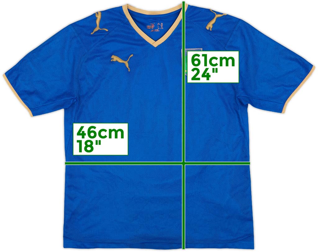 2007-08 Italy Home Shirt - 6/10 - (XL.Boys)