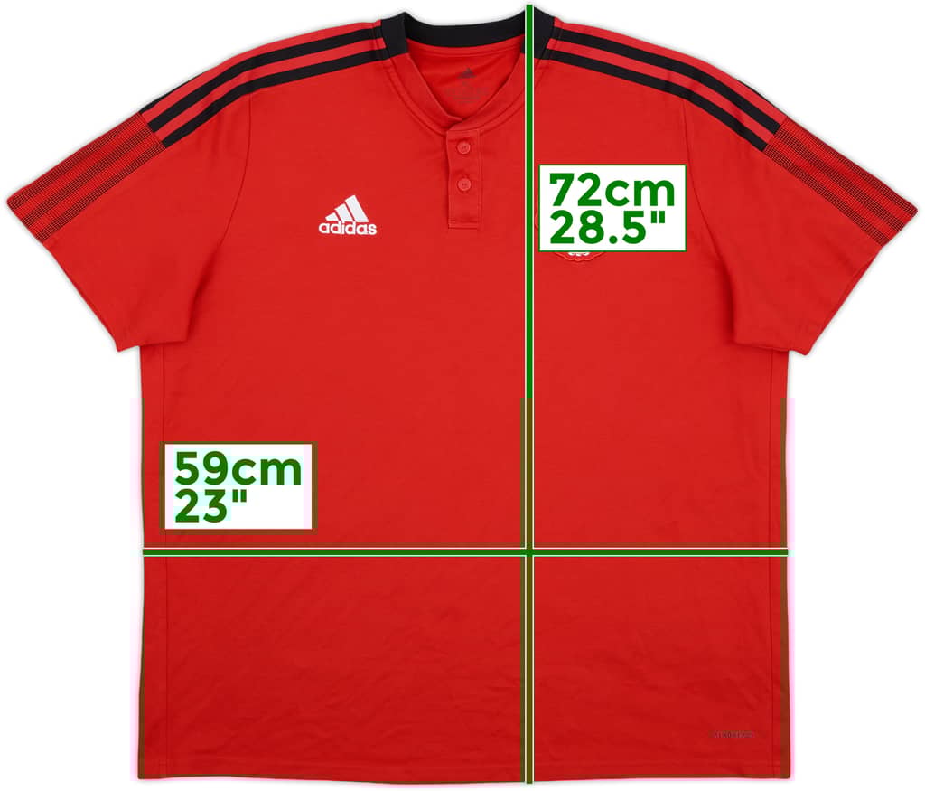 2022-23 Manchester United adidas Polo Shirt - 8/10 - (XL)