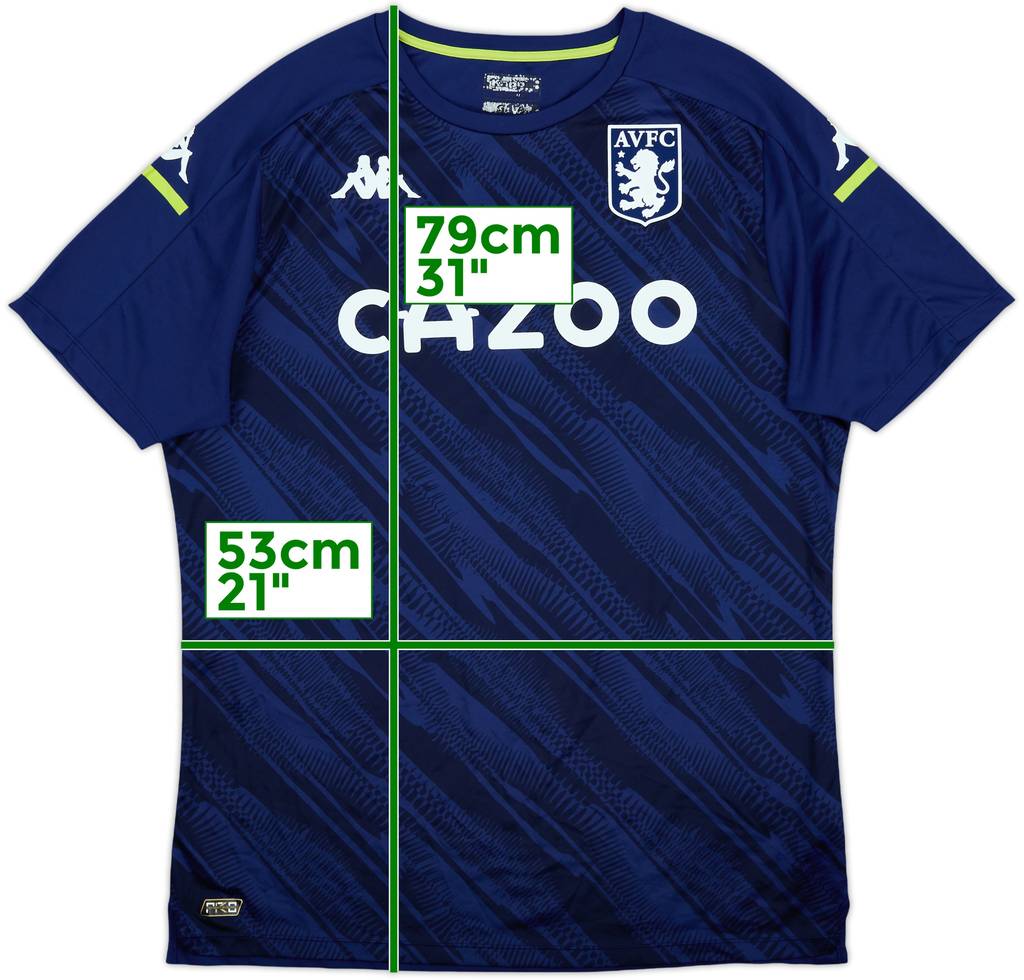 2021-21 Aston Villa Kappa Training Shirt - 7/10 - (XXL)