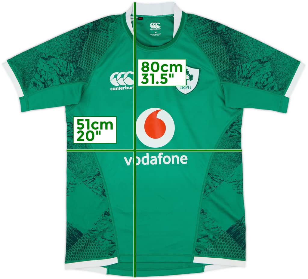 2021-22 Ireland Rugby Union Home Shirt - 9/10 - (M)