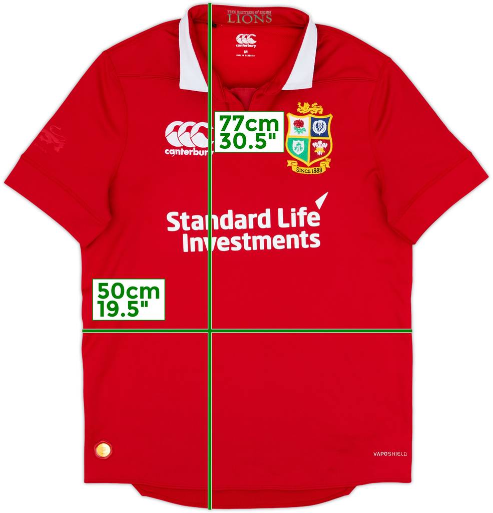 2017 British & Irish Lions Rugby Home Shirt - 8/10 - (M)