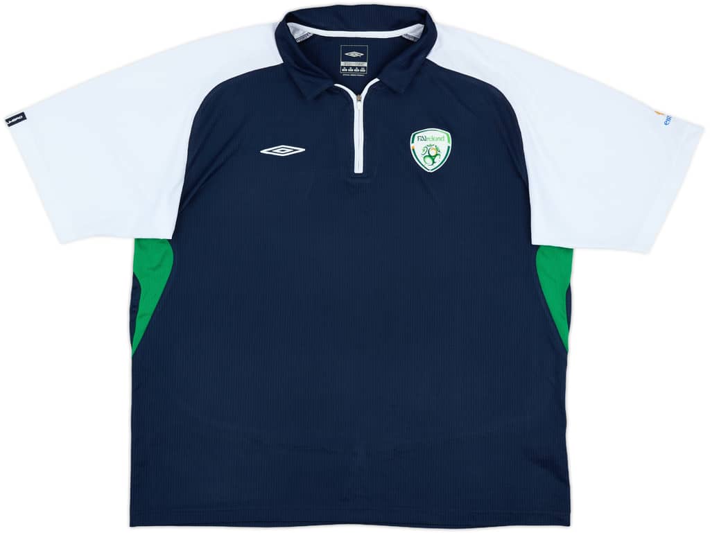2008-09 Ireland Umbro 1/4 Zip Polo Shirt - 10/10 - (XL)