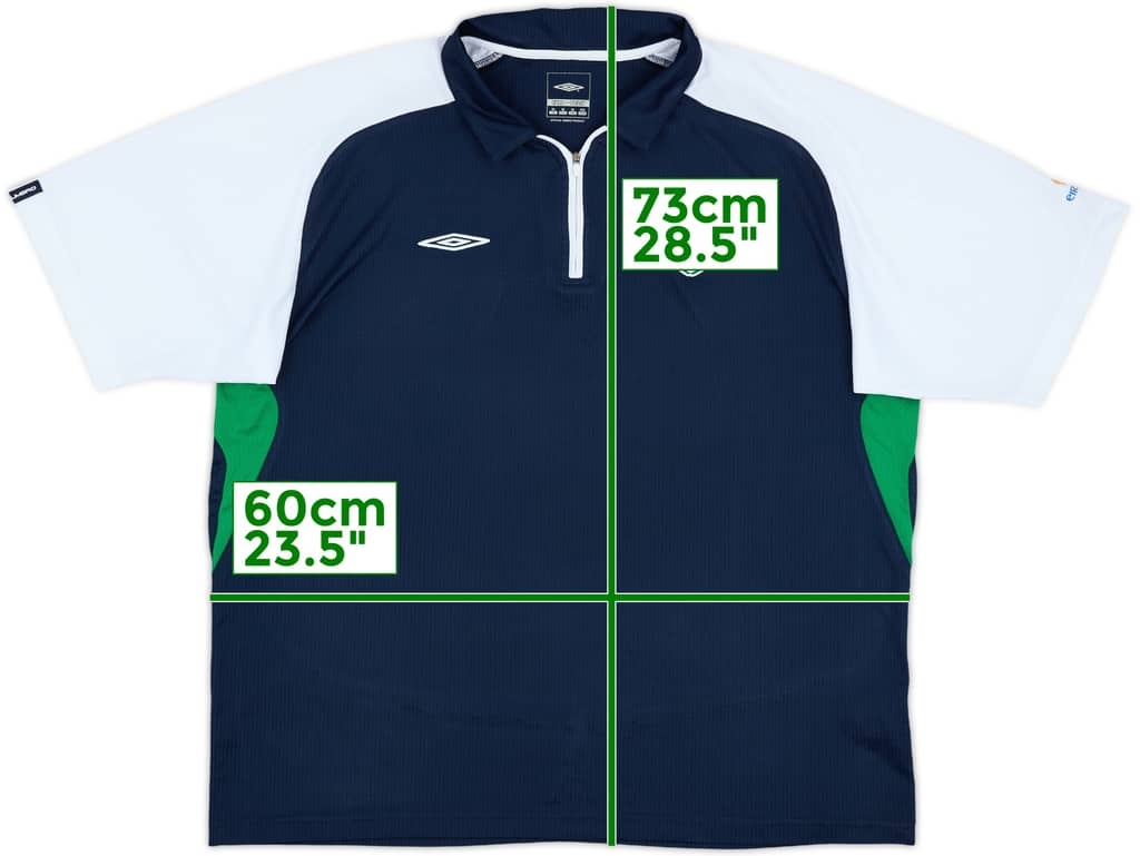 2008-09 Ireland Umbro 1/4 Zip Polo Shirt - 10/10 - (XL)