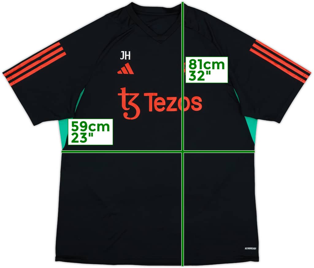 2023-24 Manchester United Staff Issue adidas Training Shirt JH - 7/10 - (XL)