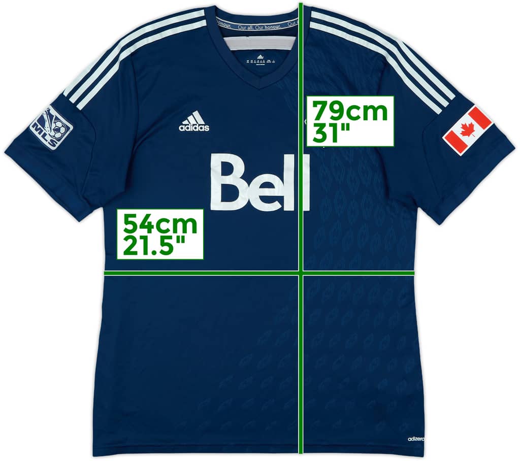 2014-15 Vancouver Whitecaps Authentic Away Shirt - 8/10 - (XXL)
