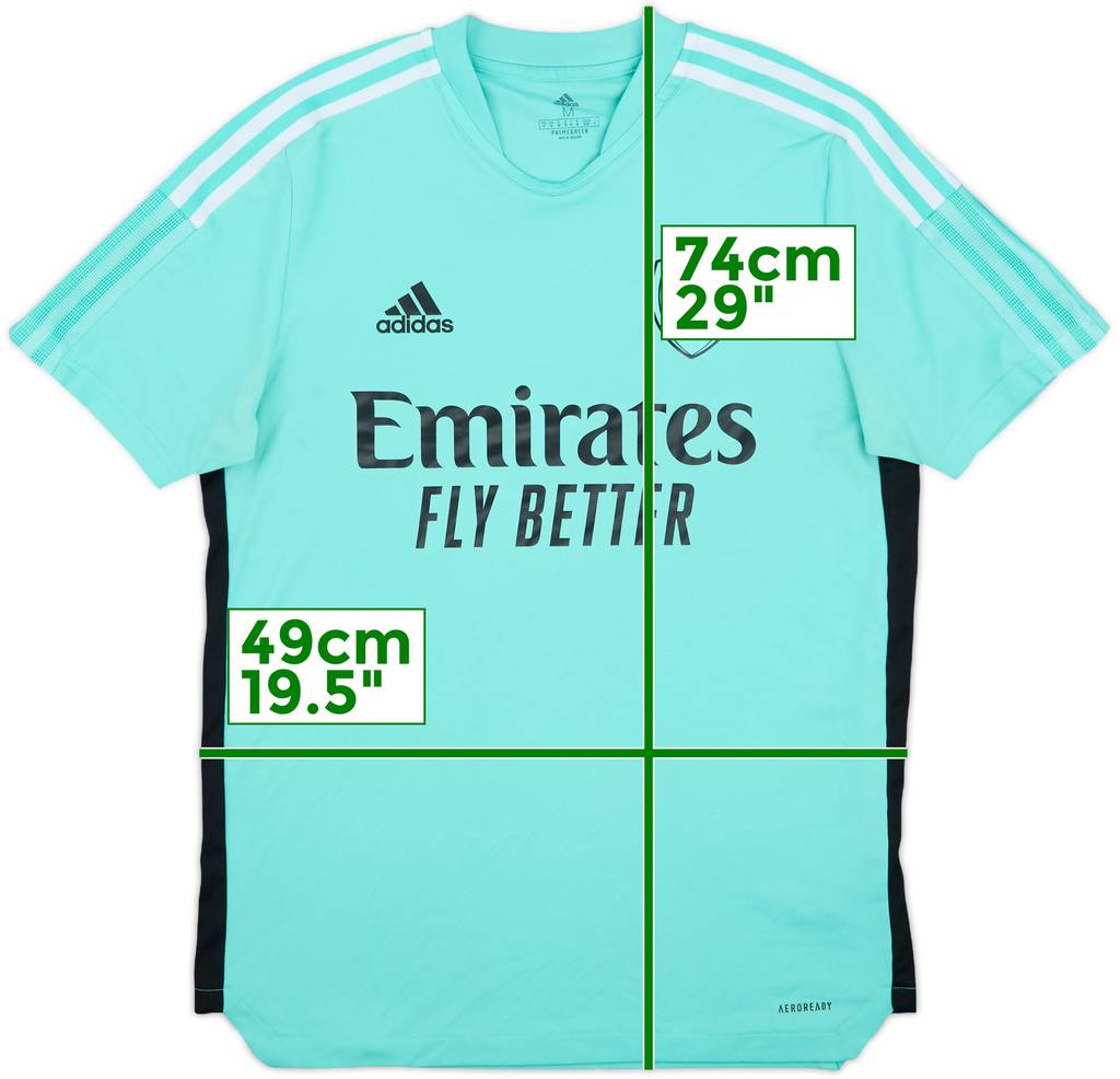 2021-22 Arsenal adidas Training Shirt - 8/10 - (M)