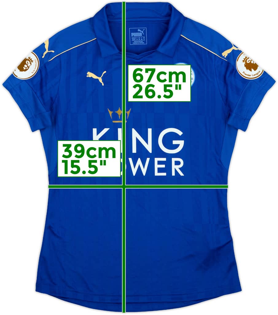 2016-17 Leicester Home Shirt - 8/10 - (Women's XS)