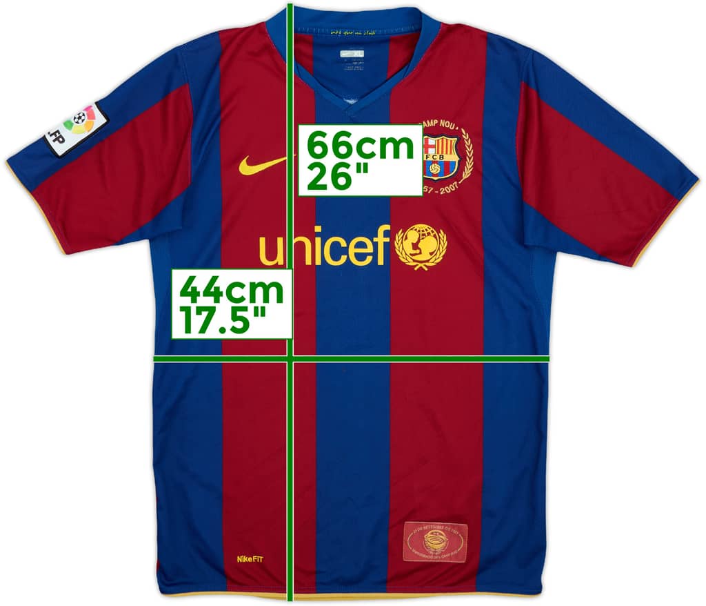 2007-08 Barcelona Home Shirt - 6/10 - (XL.Boys)
