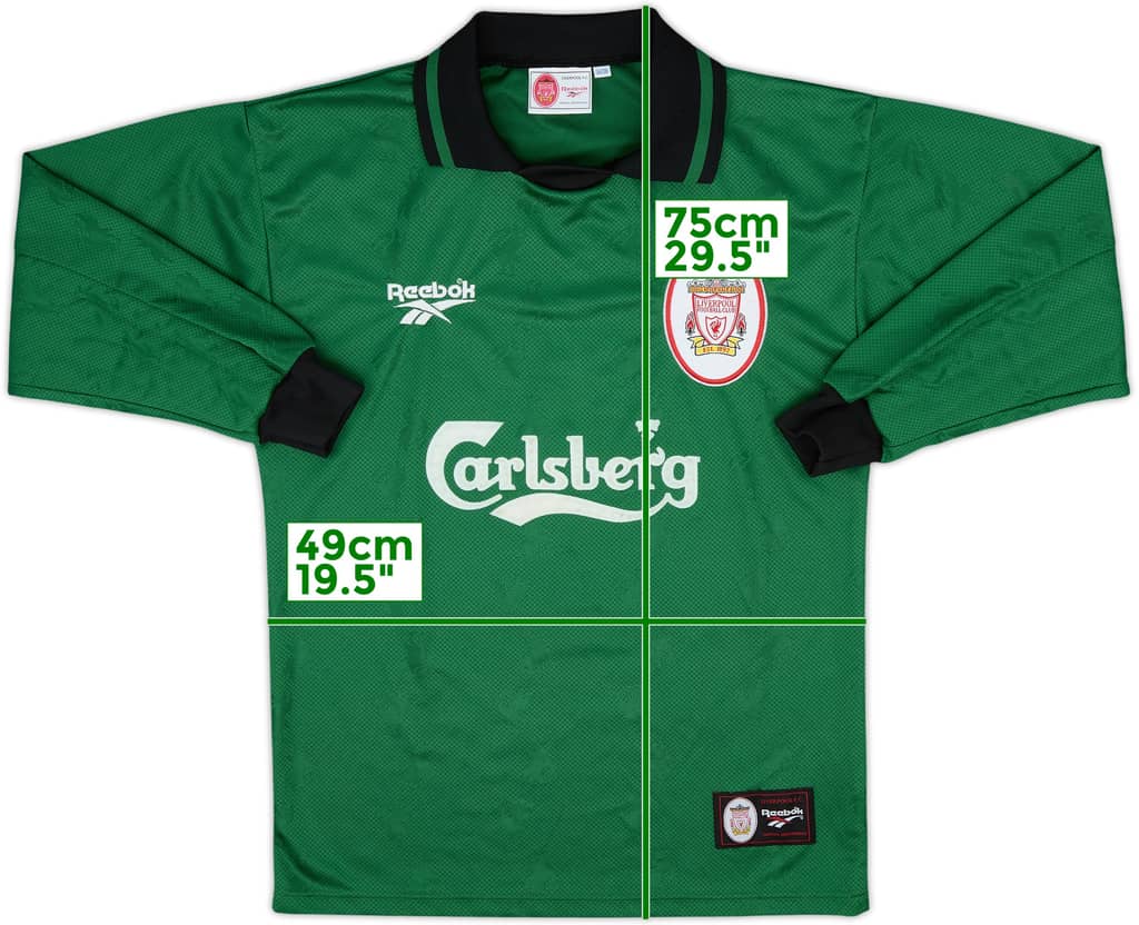1996-97 Liverpool GK Shirt - 9/10 - (S)