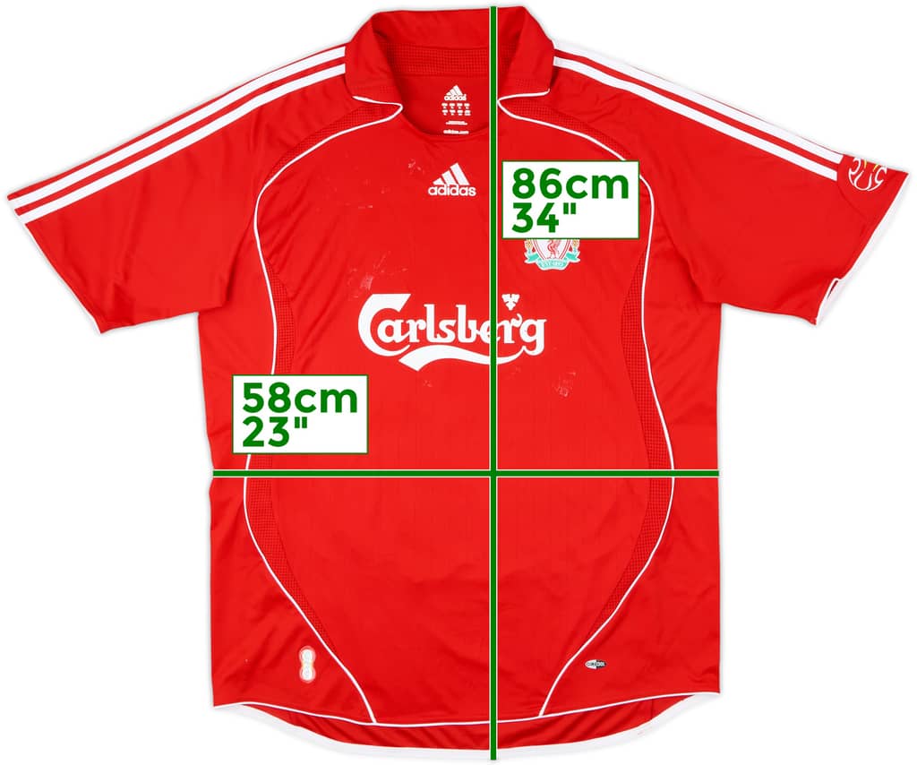 2006-08 Liverpool Home Shirt - 5/10 - (XL)