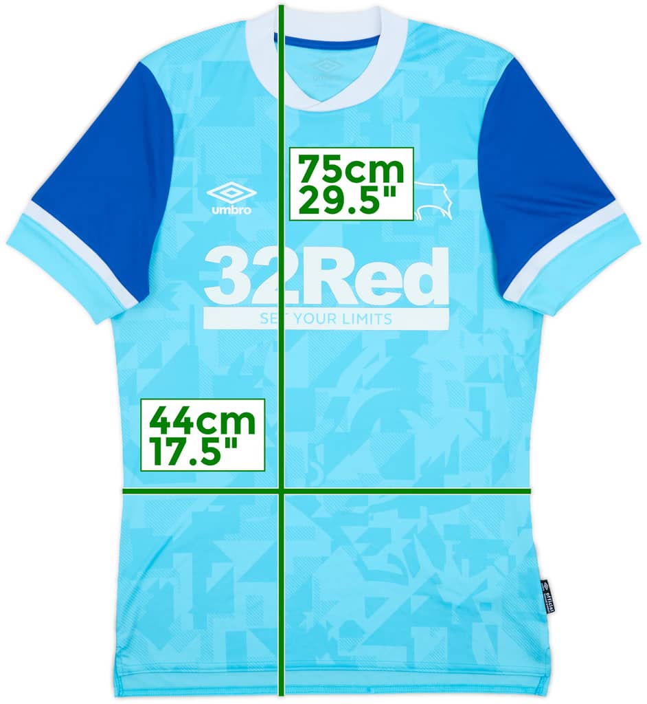 2021-22 Derby County Away Shirt - 7/10 - (M)