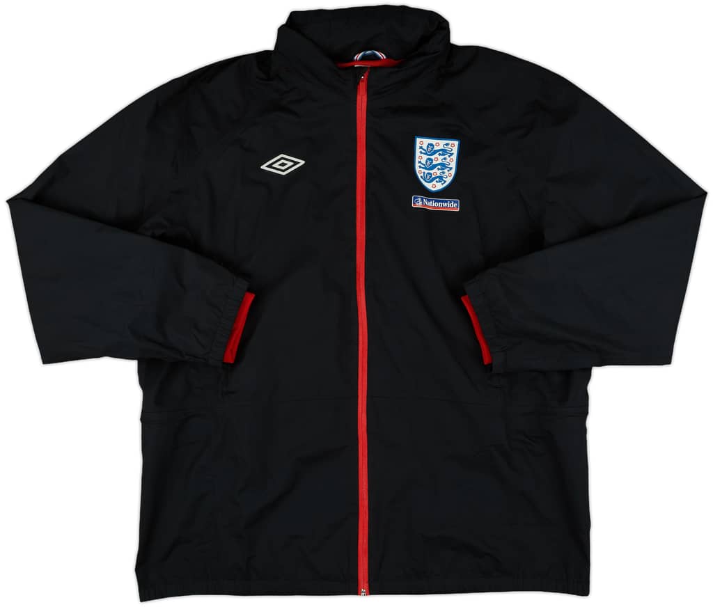 2010-11 England Umbro Hooded Rain Jacket - 9/10 - (XXL)