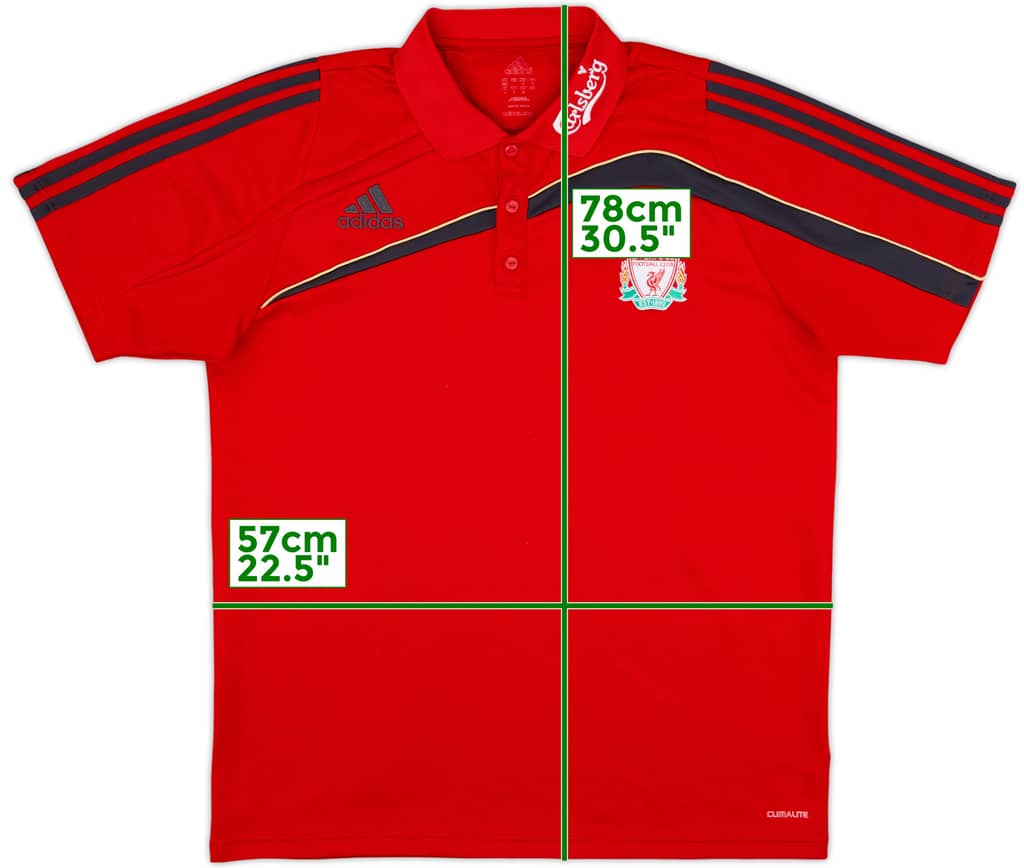 2009-10 Liverpool adidas Polo Shirt - 8/10 - (L)