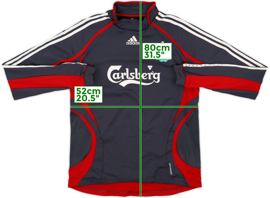 2006-07 Liverpool adidas Formotion Sweat Top - 8/10 - (L)
