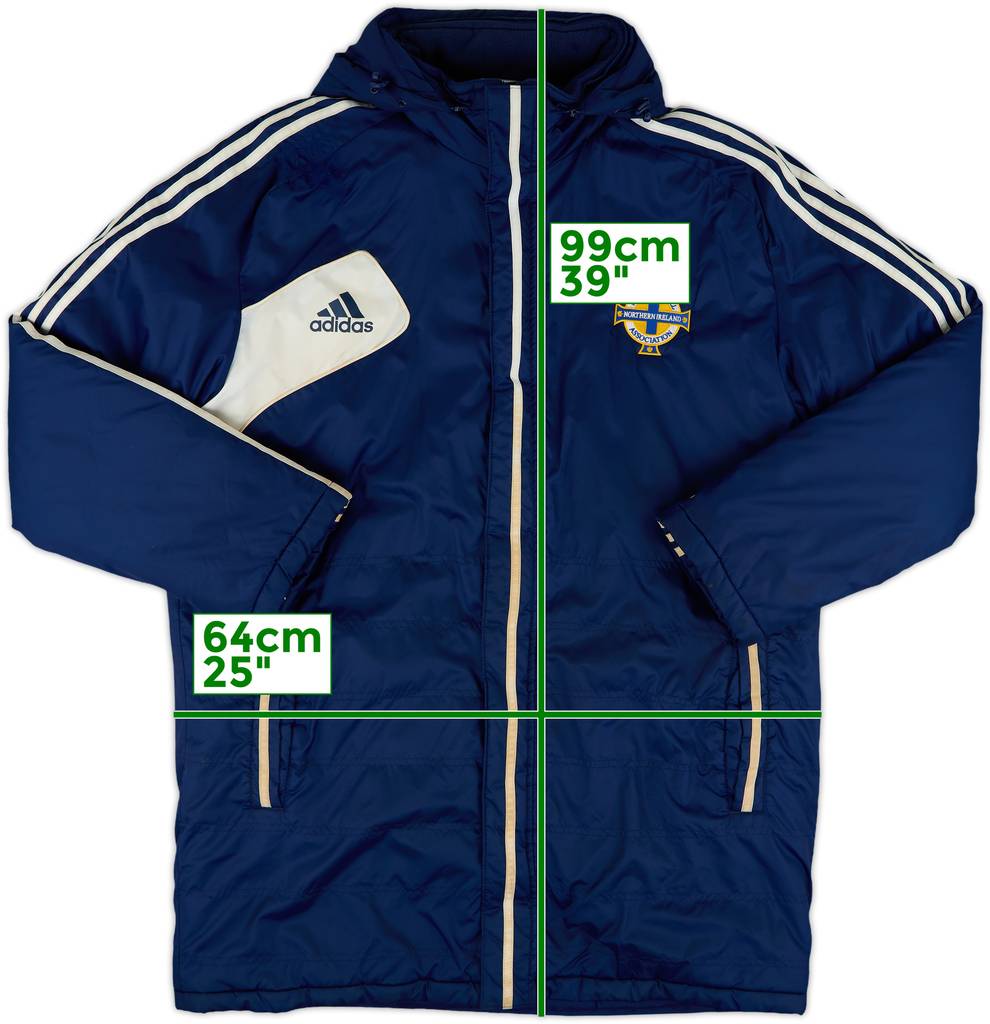 2012-13 Northern Ireland adidas Padded Bench Coat - 6/10 - (L)