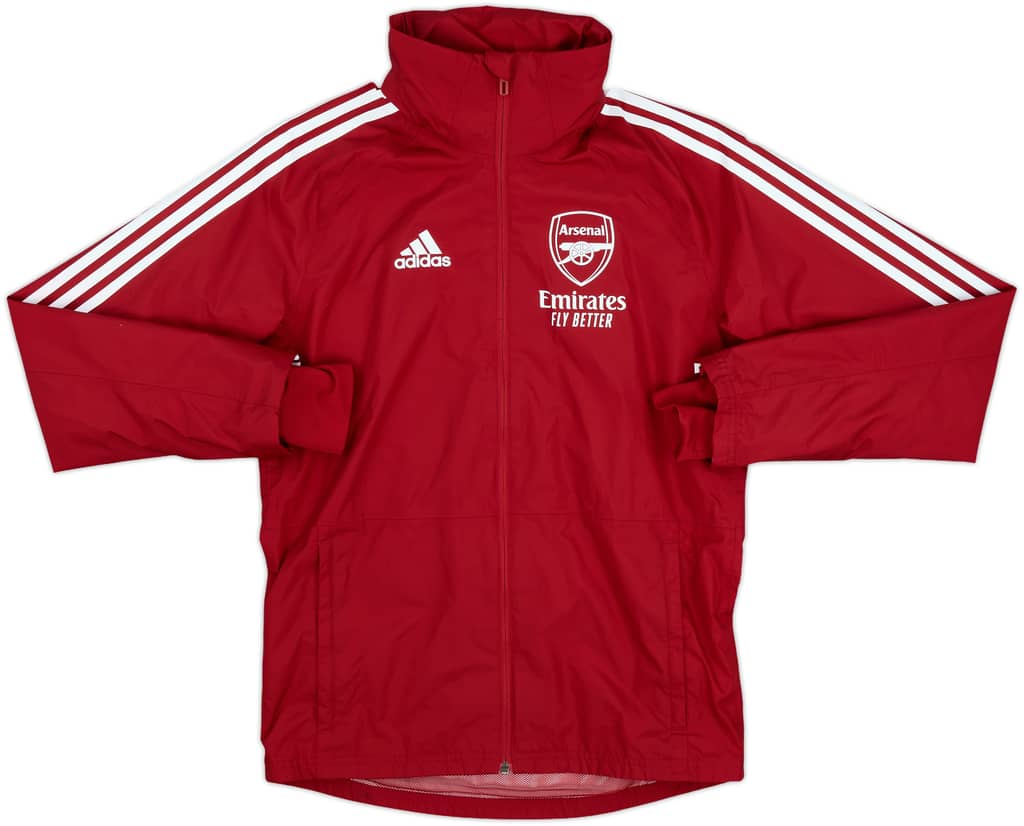 2021-22 Arsenal adidas Hooded Rain Jacket - 8/10 - (XS)