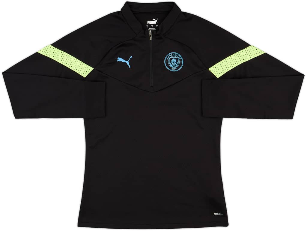 2022-23 Manchester City Puma 1/4 Zip Drill Top - 10/10 - (Women's S)