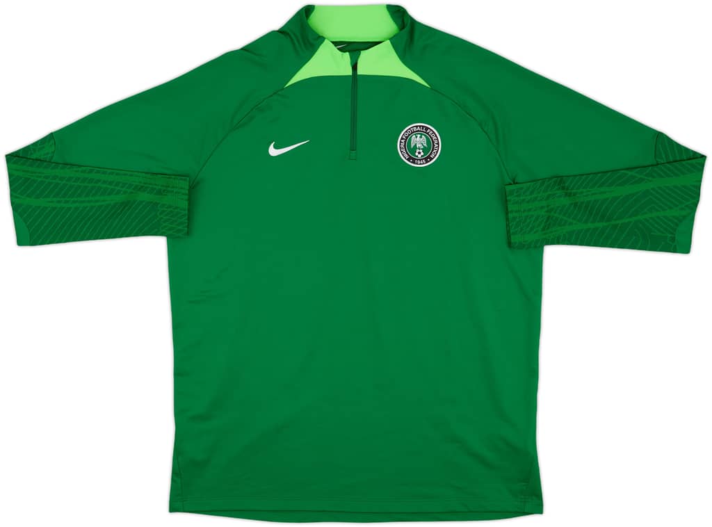 2022-23 Nigeria Nike 1/4 Zip Drill Top - 9/10 - (XL)