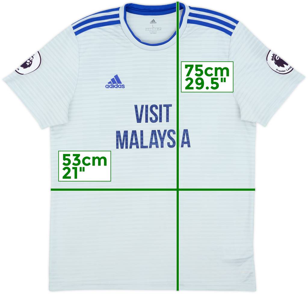 2018-19 Cardiff City Away Shirt - 7/10 - (L)